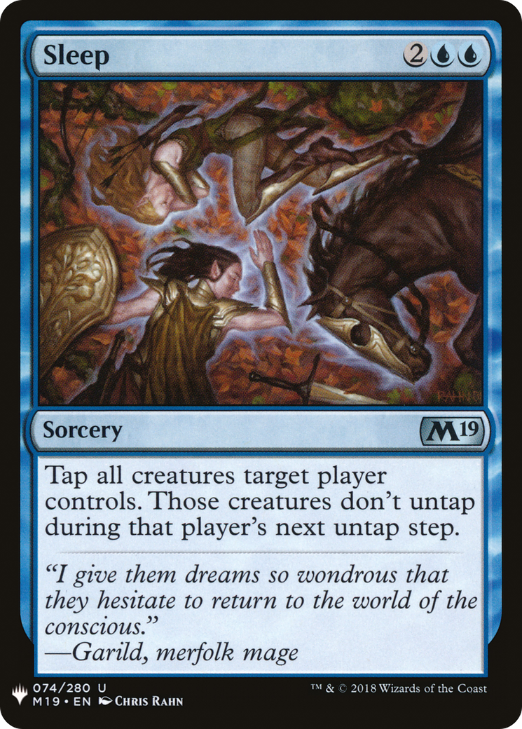 Sleep (LIST-M19-74) [Mystery Booster] The List MTG Single Wizards of the Coast