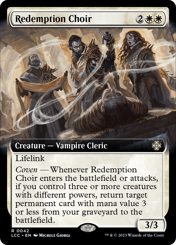 Redemption Choir (LCC-042) [The Lost Caverns of Ixalan Commander] (Extended Art) MTG Single Wizards of the Coast