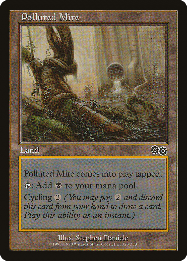 Polluted Mire (USG-323) [Urza's Saga] MTG Single Wizards of the Coast