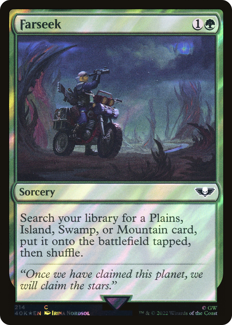 Farseek (40K-214★) [Warhammer 40,000 Commander] Foil MTG Single Wizards of the Coast