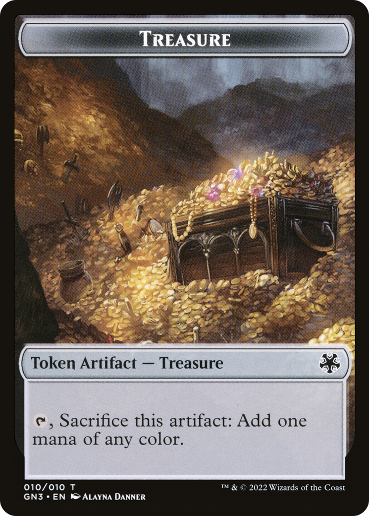 Treasure (TGN3-010) [Tokens] Game Night: Free-for-All Tokens MTG Single Wizards of the Coast