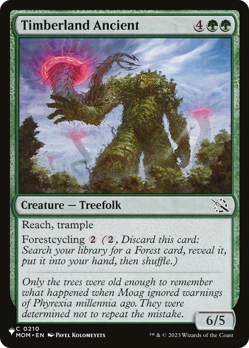 Timberland Ancient (LIST-MOM-210) [Mystery Booster] The List MTG Single Wizards of the Coast
