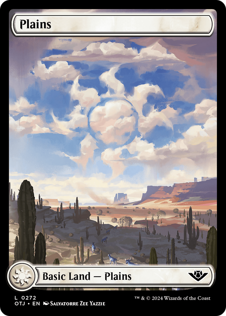 Plains (0272) (OTJ-272) [Outlaws of Thunder Junction] Foil MTG Single Wizards of the Coast