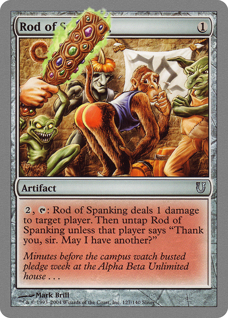Rod of Spanking (UNH-127) [Unhinged] Foil MTG Single Wizards of the Coast