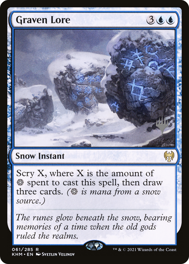 Graven Lore (PPKHM-61P) [Kaldheim Promos] Foil MTG Single Wizards of the Coast