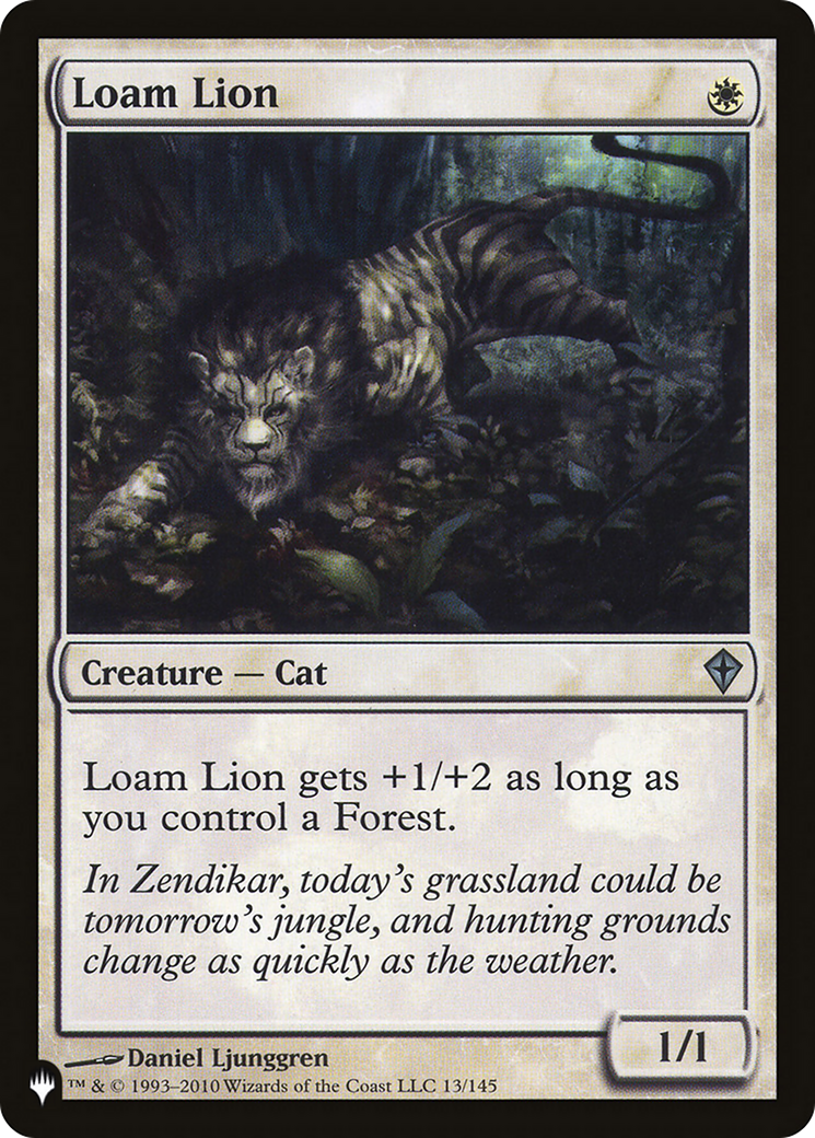 Loam Lion (LIST-WWK-13) [Mystery Booster] The List MTG Single Wizards of the Coast