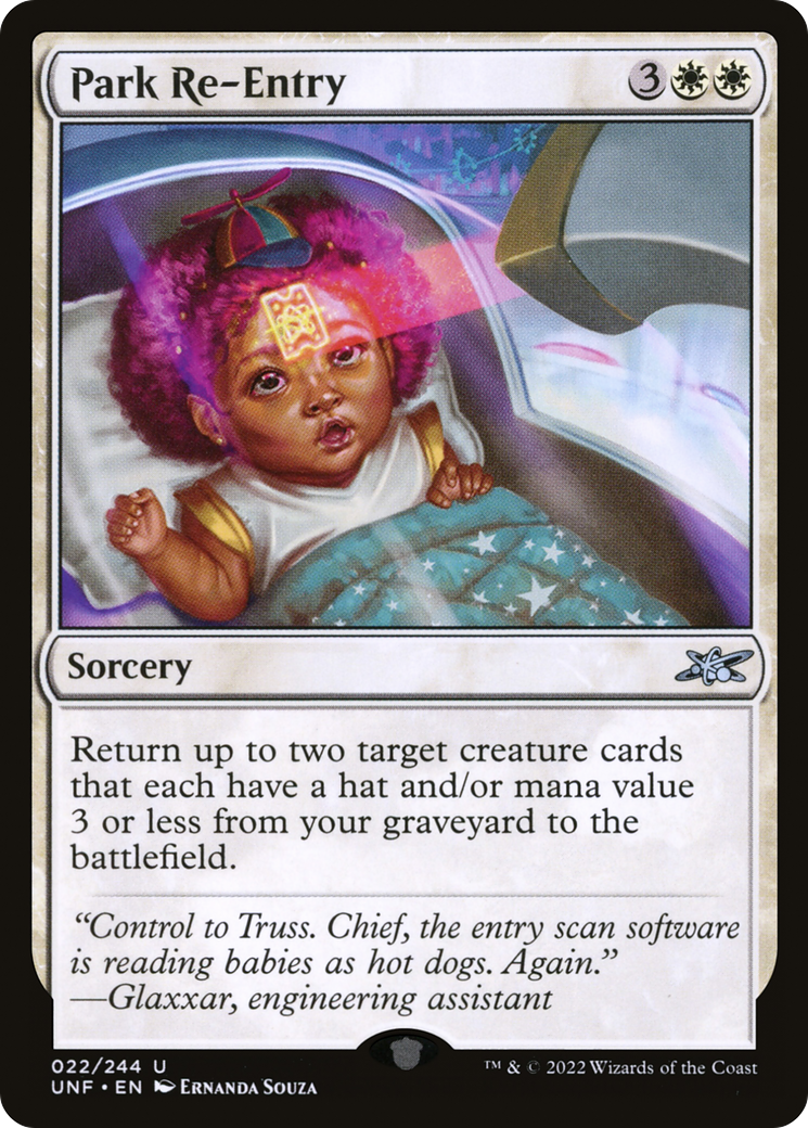 Park Re-Entry (UNF-022) [Unfinity] Foil MTG Single Wizards of the Coast
