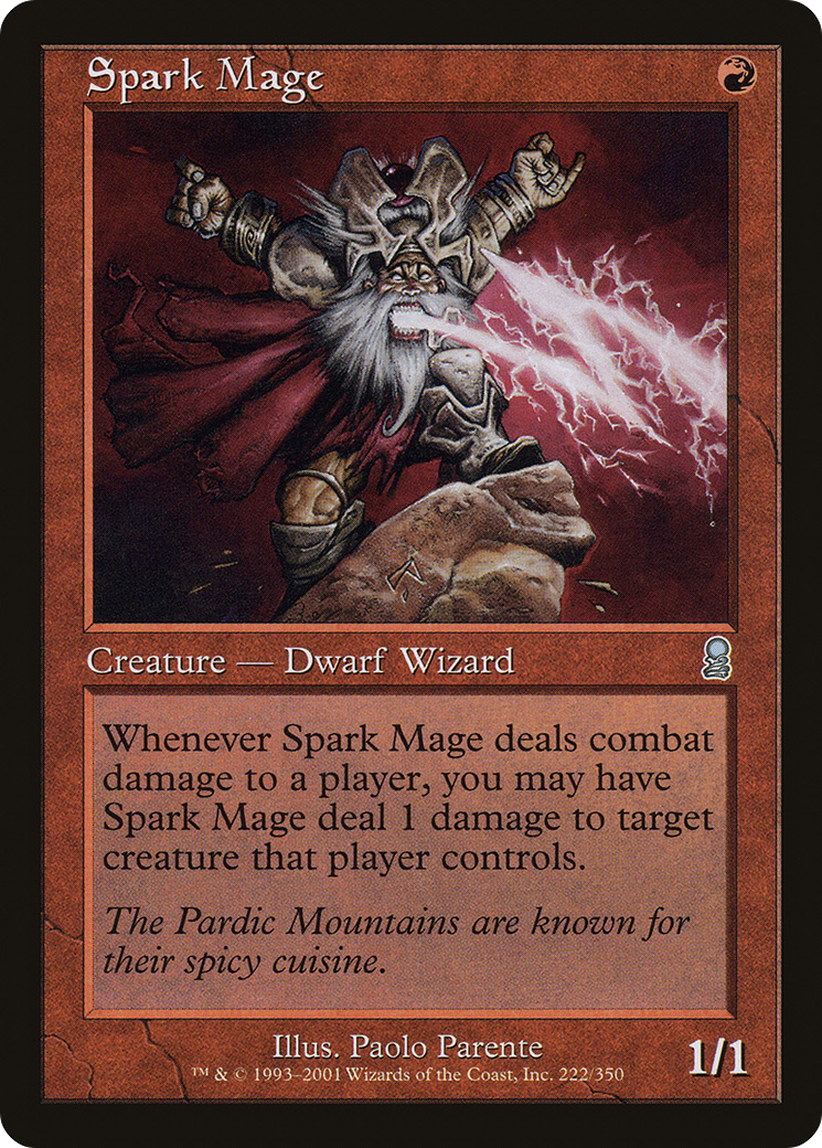 Spark Mage (ODY-222) [Odyssey] Foil MTG Single Wizards of the Coast