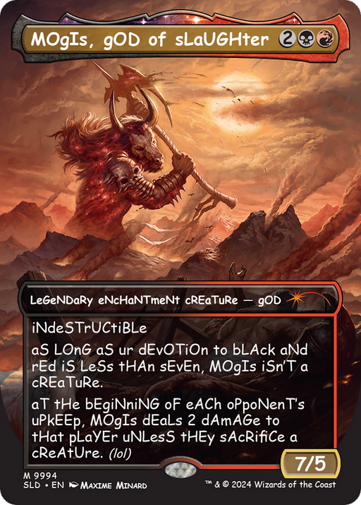 Mogis, God of Slaughter (SLD-9994) [Secret Lair] Drop (Borderless) MTG Single Wizards of the Coast