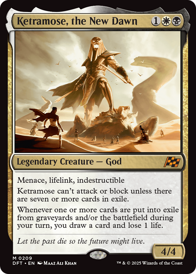 Ketramose, the New Dawn (DFT-209) [Aetherdrift] Foil MTG Single Wizards of the Coast