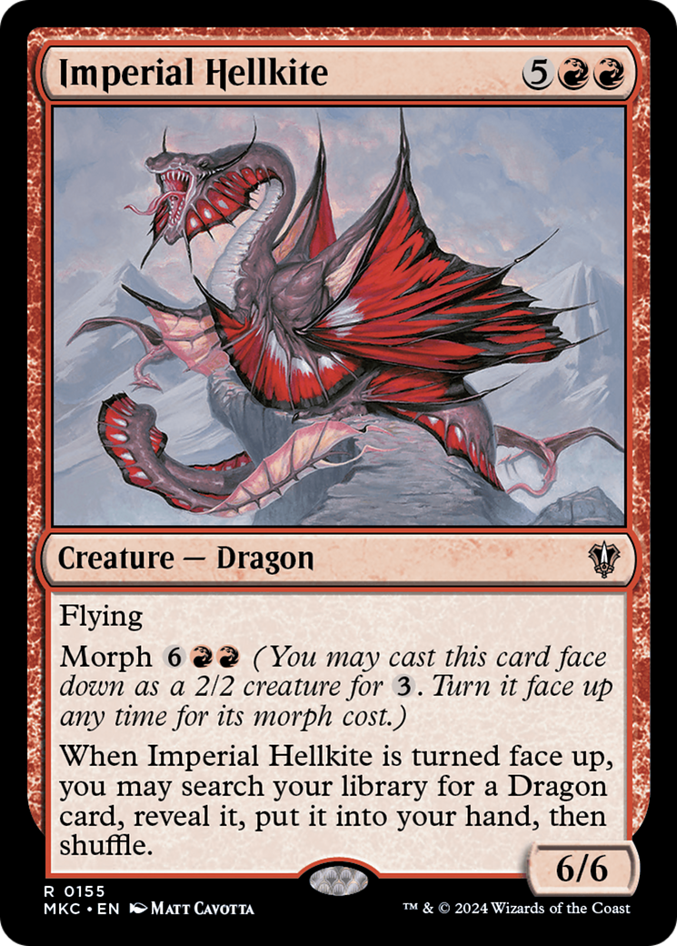 Imperial Hellkite (MKC-155) [Murders at Karlov Manor Commander] MTG Single Wizards of the Coast