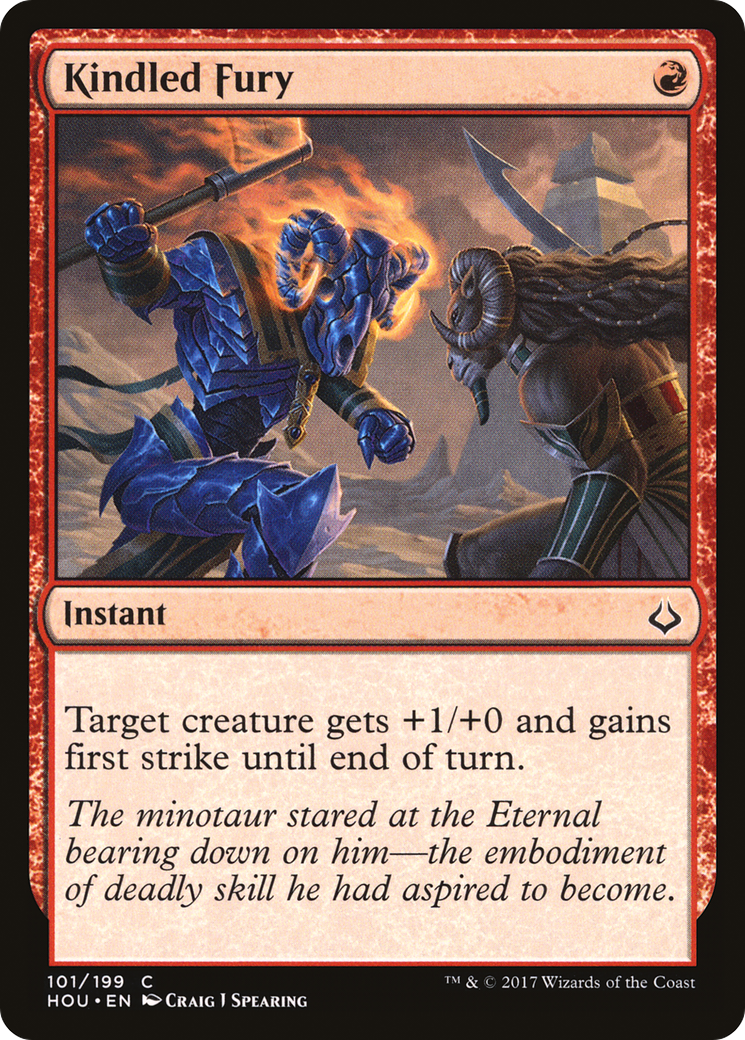 Kindled Fury (HOU-101) [Hour of Devastation] MTG Single Wizards of the Coast