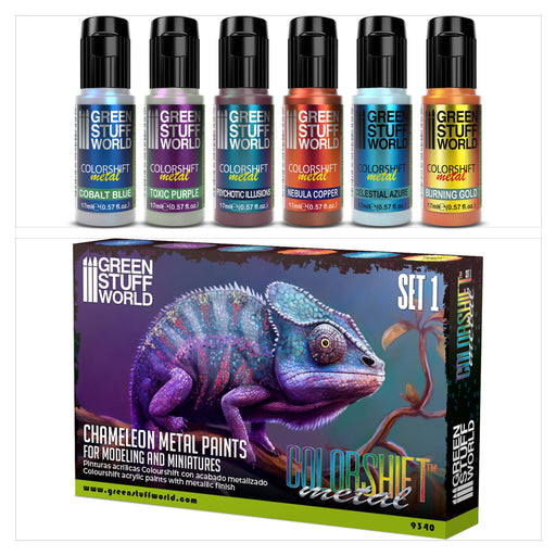 Green Stuff World: Chameleon Metal Paints - Set 1 Model Tools & Glue Green Stuff World