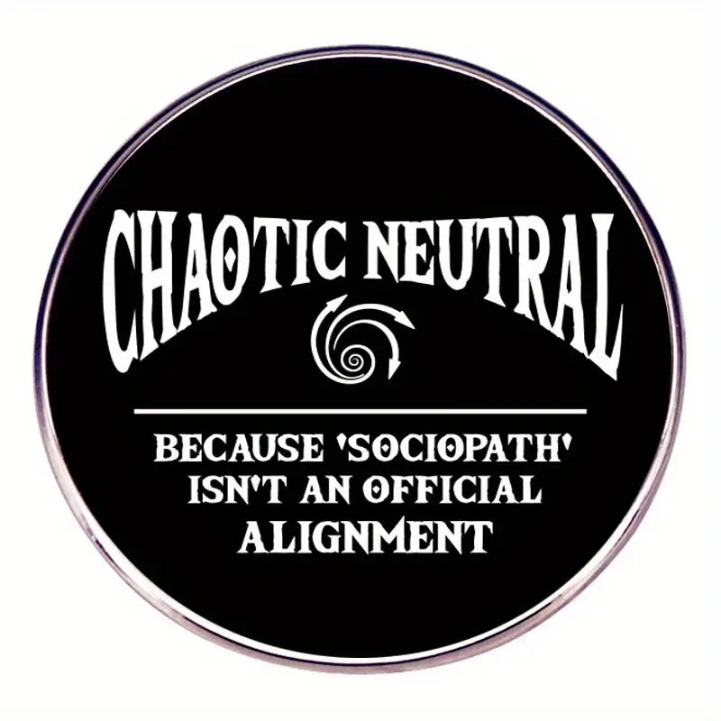 Enamel Pin - "Chaotic Neutral" Misc Taps Imports