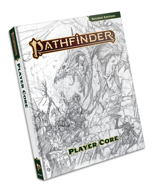 Pathfinder 2nd Edition Remaster: Player Core Rulebook Sketch Cover Pathfinder Paizo Publishing   