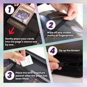 Evoretro: 9-Pocket Shield+ 3x4" Toploader Binder - Black Binders & Pages Evoretro