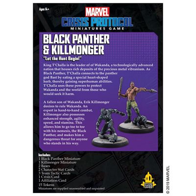 Marvel Crisis Protocol: Black Panther & Killmonger Marvel Crisis Protocol Atomic Mass Games   
