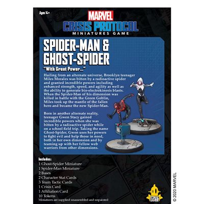 Marvel Crisis Protocol: Ghost-Spider & Spider-Man Marvel Crisis Protocol Atomic Mass Games   