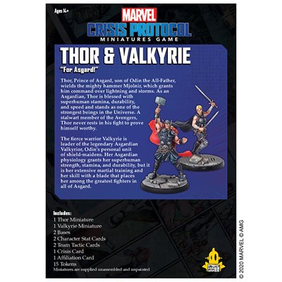 Marvel Crisis Protocol: Thor & Valkyrie Marvel Crisis Protocol Atomic Mass Games   
