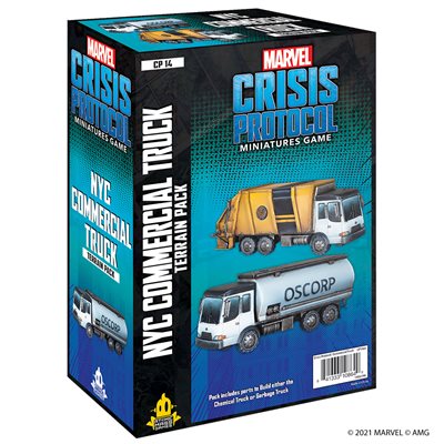 Marvel Crisis Protocol: NYC Garbage Truck / Chem Truck Terrain Pack Marvel Crisis Protocol Atomic Mass Games   