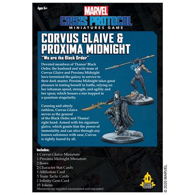Marvel Crisis Protocol: Corvus Glaive & Proxima Midnight Marvel Crisis Protocol Atomic Mass Games   
