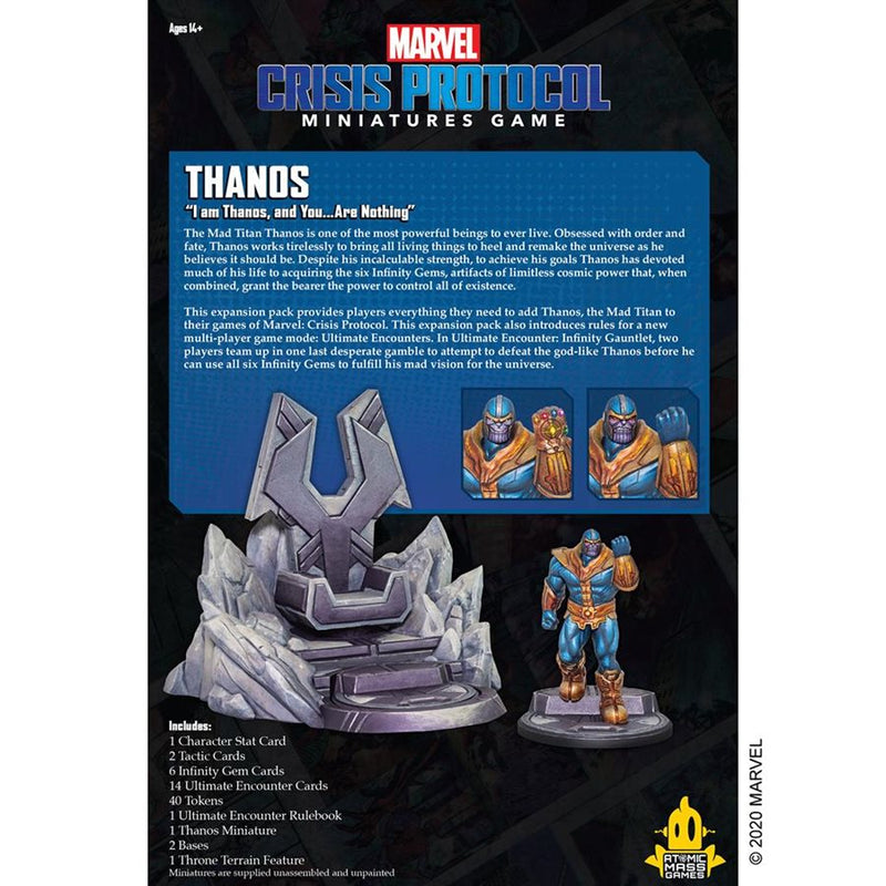Marvel Crisis Protocol: Thanos Marvel Crisis Protocol Atomic Mass Games   