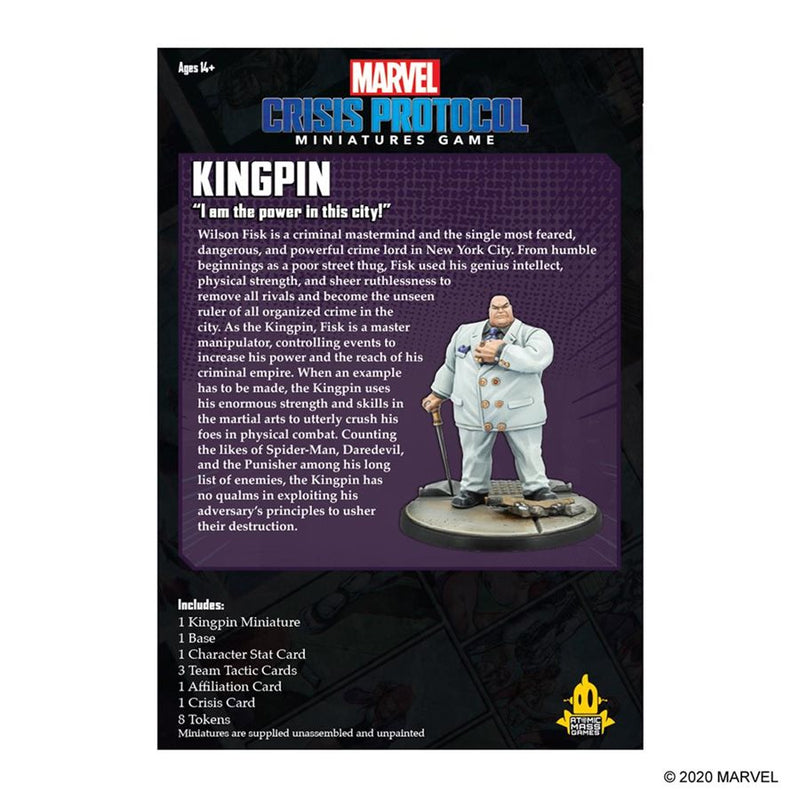 Marvel Crisis Protocol: Kingpin Marvel Crisis Protocol Atomic Mass Games   