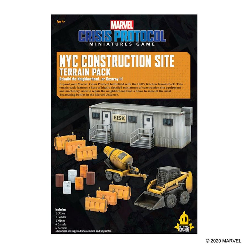 Marvel Crisis Protocol: NYC Construction Site Terrain Pack Marvel Crisis Protocol Atomic Mass Games   