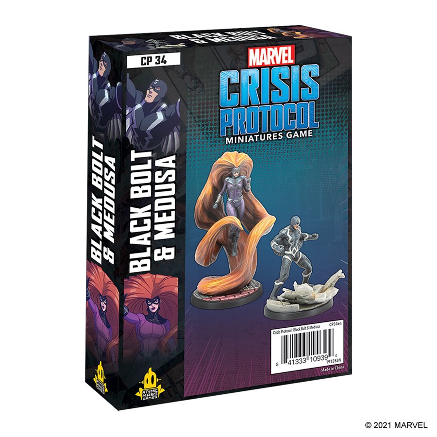 Marvel Crisis Protocol: Black Bolt & Medusa Marvel Crisis Protocol Atomic Mass Games   