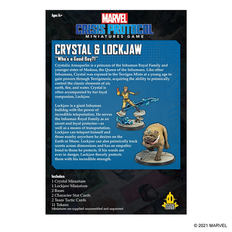Marvel Crisis Protocol: Crystal & Lockjaw Marvel Crisis Protocol Atomic Mass Games   