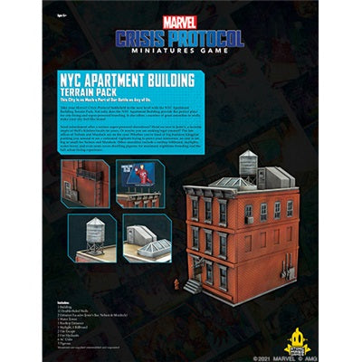 Marvel Crisis Protocol: NYC Apartment Building Terrain Pack Marvel Crisis Protocol Atomic Mass Games   