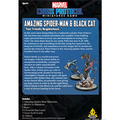 Marvel Crisis Protocol: Amazing Spider-Man & Black Cat Marvel Crisis Protocol Atomic Mass Games   