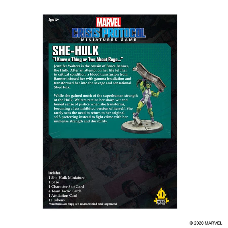 Marvel Crisis Protocol: She-Hulk Marvel Crisis Protocol Atomic Mass Games   