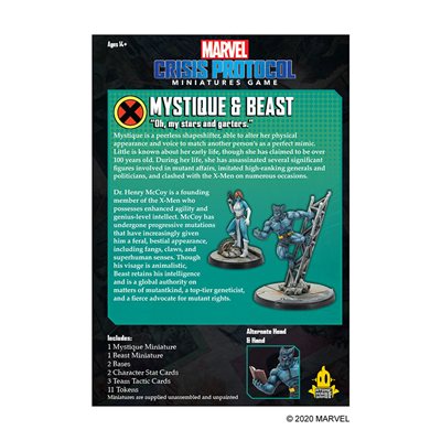 Marvel Crisis Protocol: Beast & Mystique Marvel Crisis Protocol Atomic Mass Games   