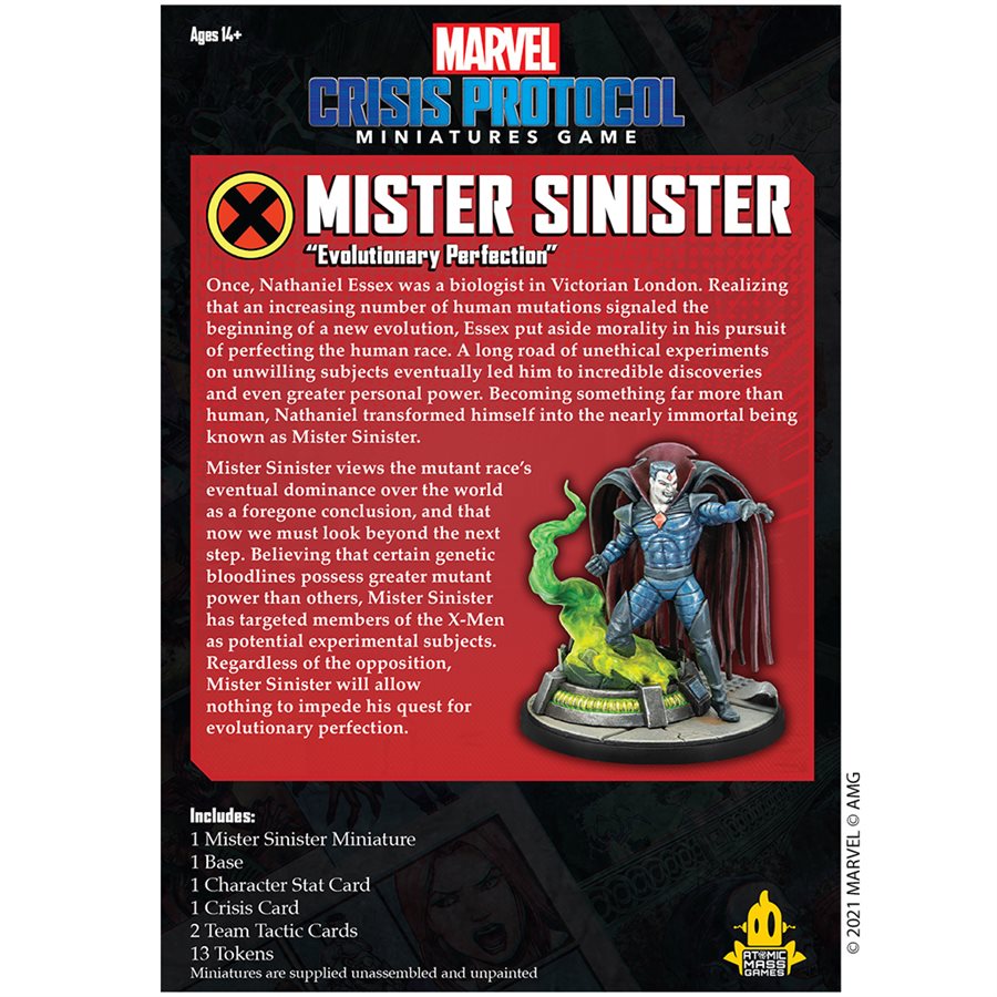 Marvel Crisis Protocol: Mr. Sinister Marvel Crisis Protocol Atomic Mass Games   
