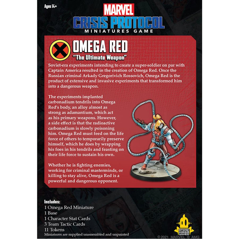 Marvel Crisis Protocol: Omega Red Marvel Crisis Protocol Atomic Mass Games   