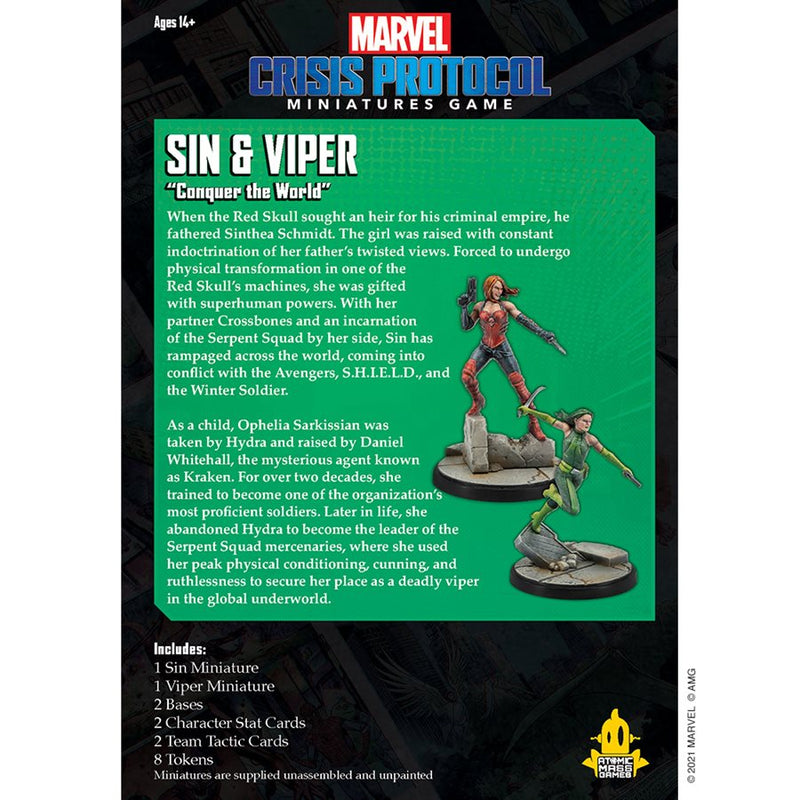 Marvel Crisis Protocol: Sin & Viper Marvel Crisis Protocol Atomic Mass Games   