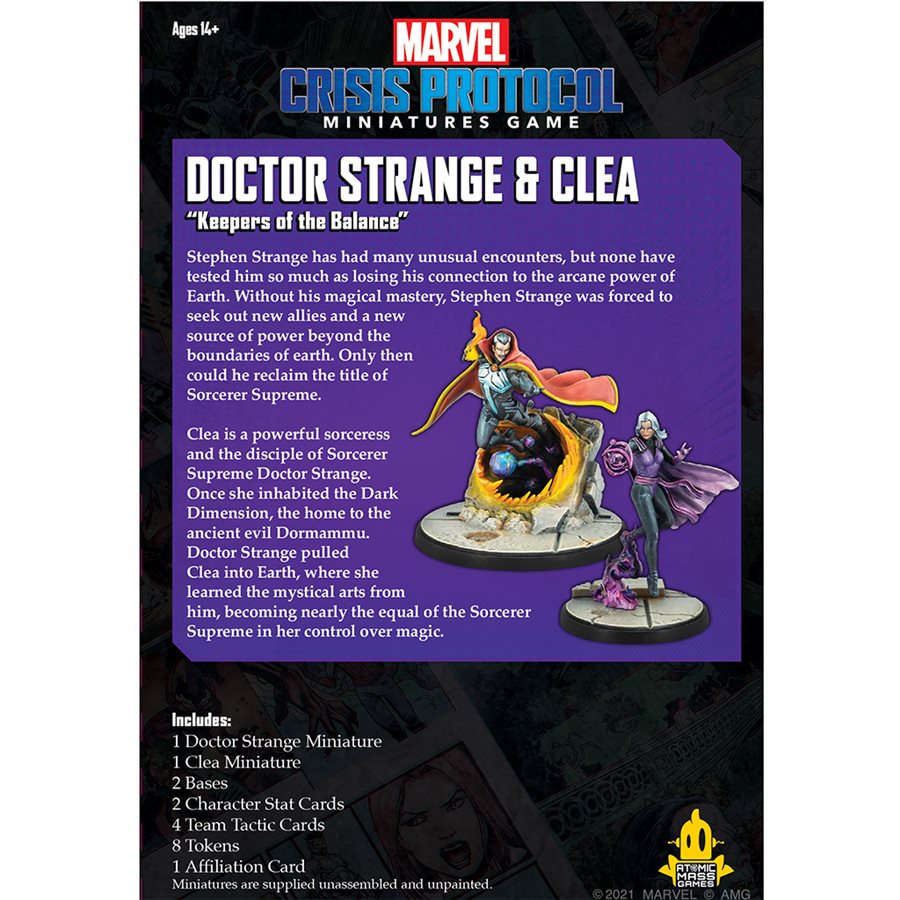 Marvel Crisis Protocol: Doctor Strange & Clea Marvel Crisis Protocol Atomic Mass Games   