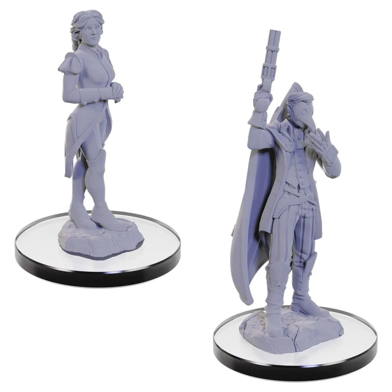 Critical Role Unpainted Minis: W5 Percival & Cassandra De Rolo Unpainted Miniatures WizKids