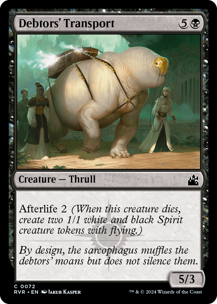 Debtors' Transport (RVR-072) [Ravnica Remastered] MTG Single Wizards of the Coast