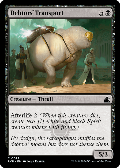 Debtors' Transport (RVR-072) [Ravnica Remastered] Foil MTG Single Wizards of the Coast