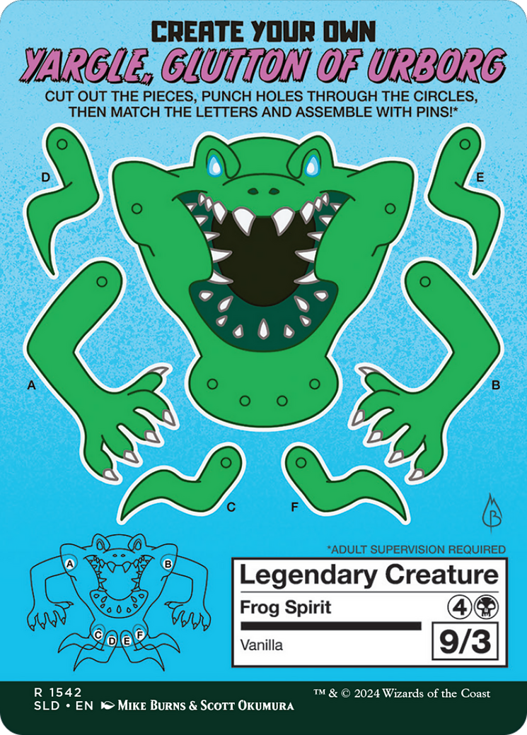 Yargle, Glutton of Urborg (SLD-1542) [Secret Lair] Drop (Borderless) MTG Single Wizards of the Coast