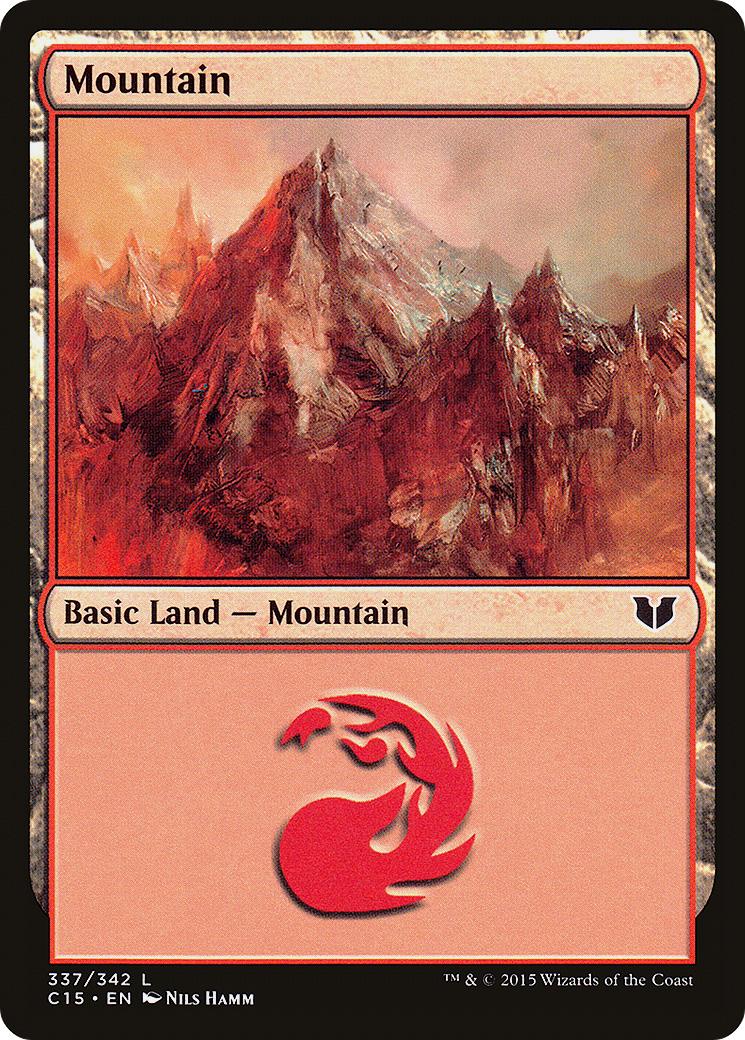 Mountain (C15-337) [Commander 2015] MTG Single Wizards of the Coast