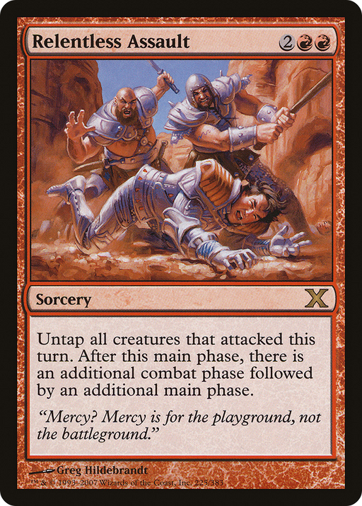 Relentless Assault (10E-225) [Tenth Edition] Foil MTG Single Wizards of the Coast