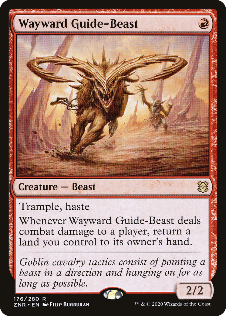 Wayward Guide-Beast (ZNR-176) [Zendikar Rising] Foil MTG Single Wizards of the Coast