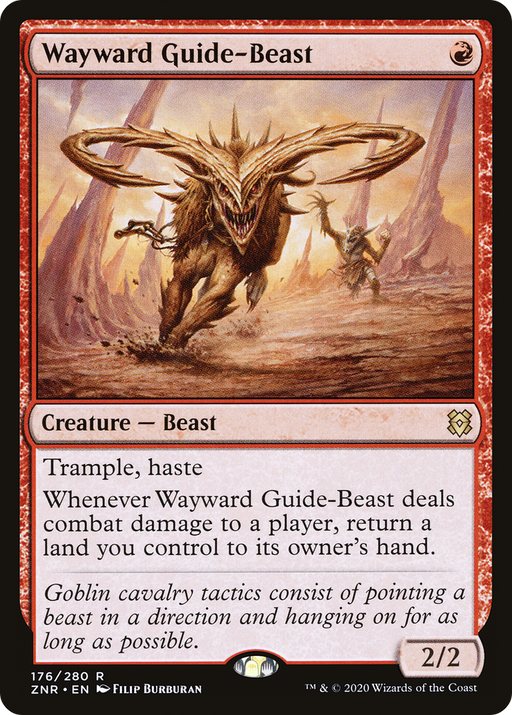 Wayward Guide-Beast (ZNR-176) [Zendikar Rising] MTG Single Wizards of the Coast