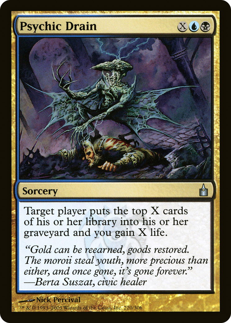 Psychic Drain (RAV-220) [Ravnica: City of Guilds] Foil MTG Single Wizards of the Coast