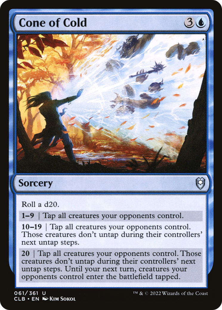 Cone of Cold (CLB-061) [Commander Legends: Battle for Baldur's Gate] Foil MTG Single Wizards of the Coast