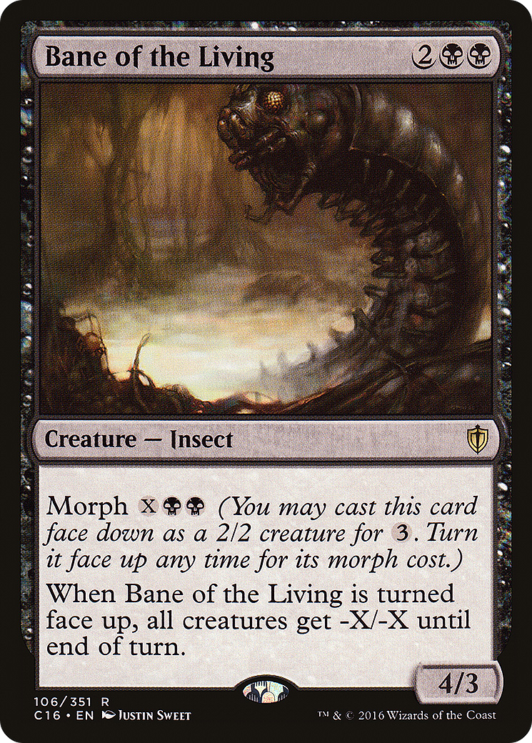 Bane of the Living (C16-106) [Commander 2016] MTG Single Wizards of the Coast