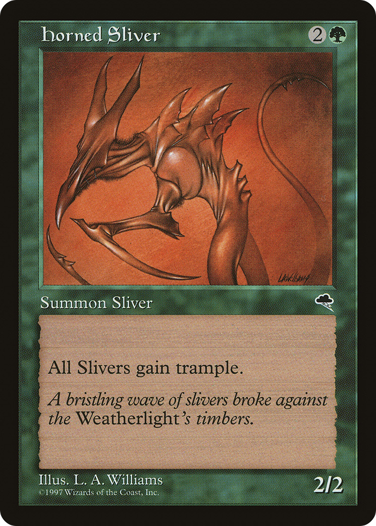 Horned Sliver [Tempest] MTG Single Magic: The Gathering